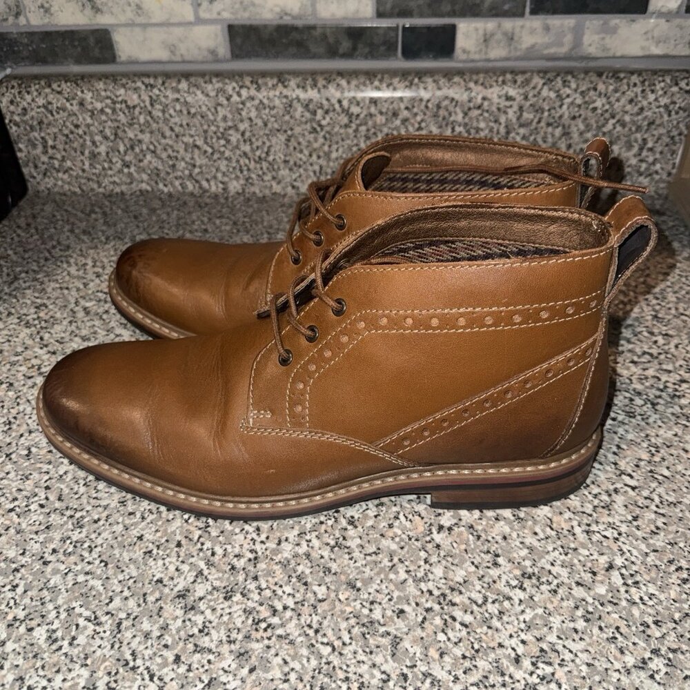 Men's‎ Bostonian Wedding Casual Brown Leather Ankle Boots sz 10.5 US